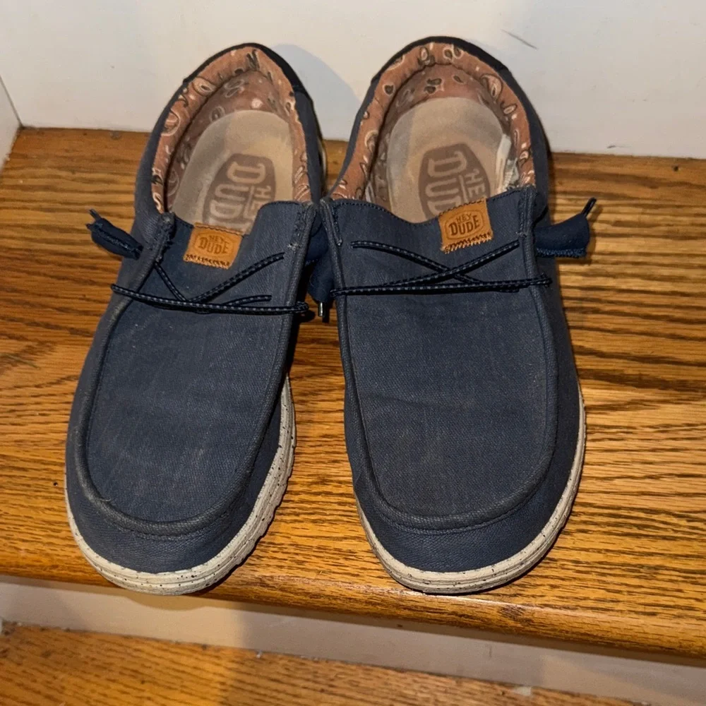 Hey‎ Dude Men's Dark Blue Loafers size 9